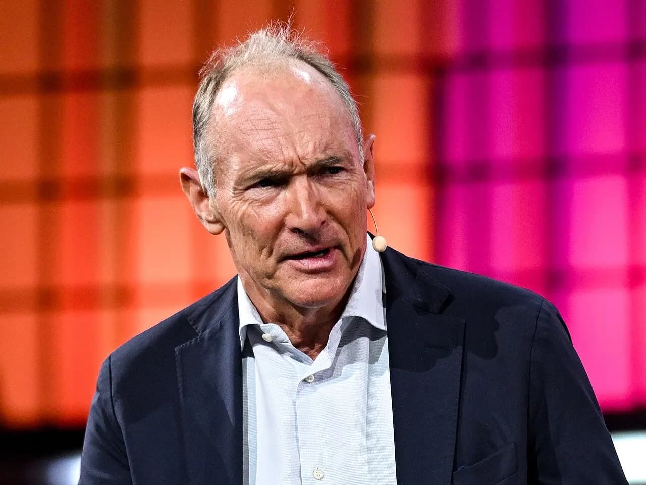 13 November 2025; Tim Berners-Lee, Inventor of the World Wide Web and Co-founder &amp; CTO, Inrupt on Centre Stage during day three of Web Summit 2025 at the ME