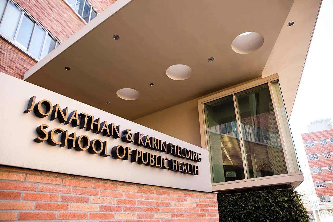 Main entrance to the UCLA Fielding School of Public Health