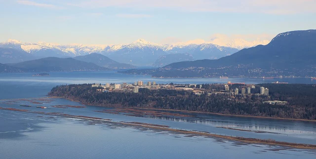 University of British Columbia in Vancouver, British Columbia from the south