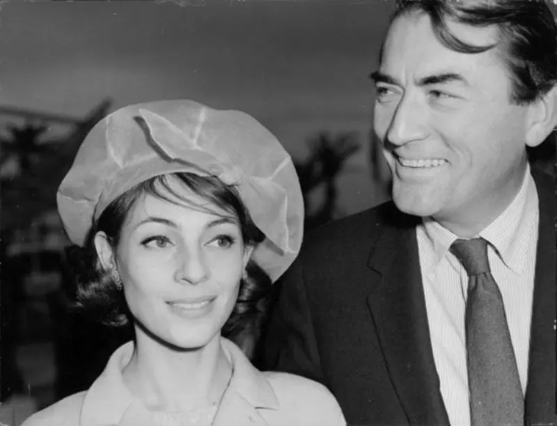 Veronique &amp; Gregory Peck at the 1963 Cannes Film Festival