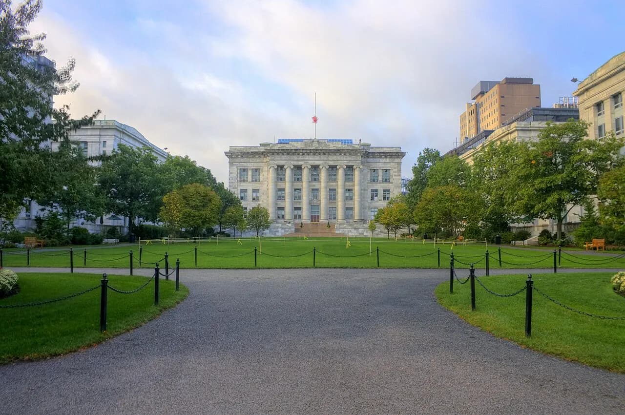 Harvard Medical School Quadrangle - High Dynamic Range (HDR) Image taken in fall 2010.