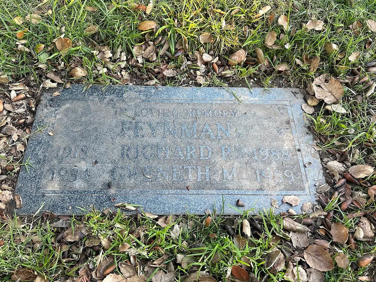 Richard P. and Gweneth M. Feynman’s grave