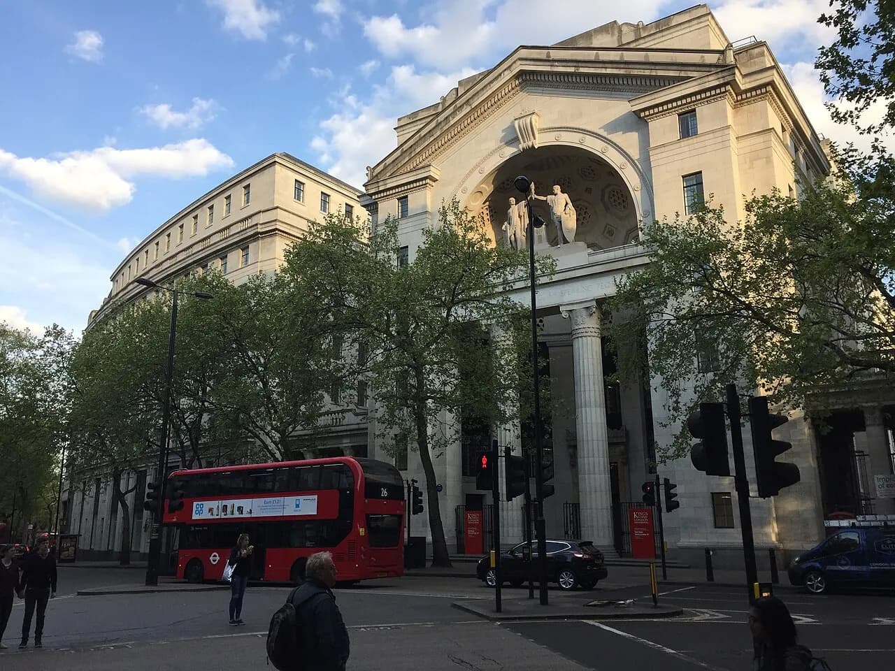King's College London - Bush House Building (taken from Kingsway road)