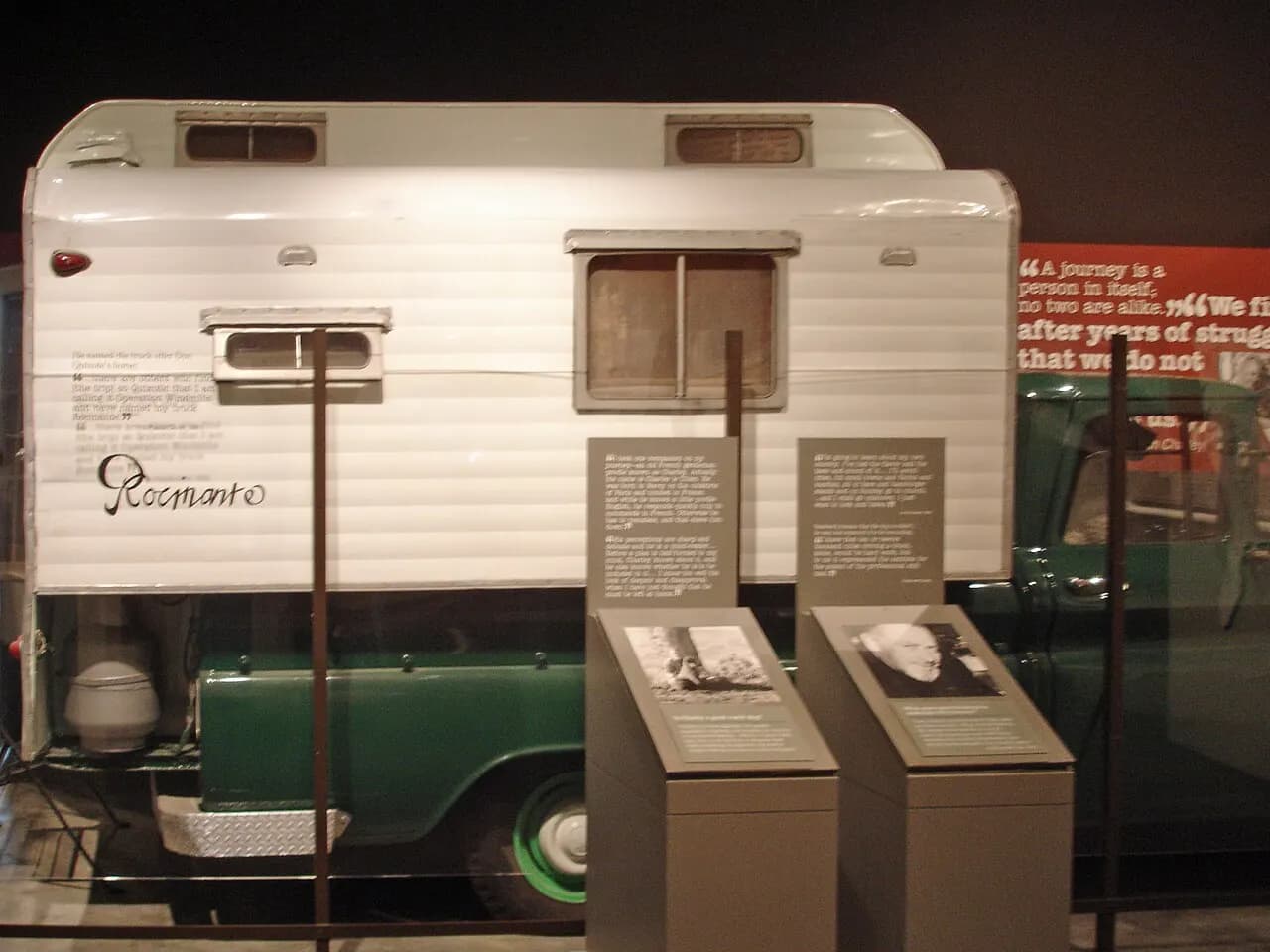 American author John Steinbeck's camper truck "Rocinante", which he took on a cross-country trip described in Travels with Charley. On display at the National S