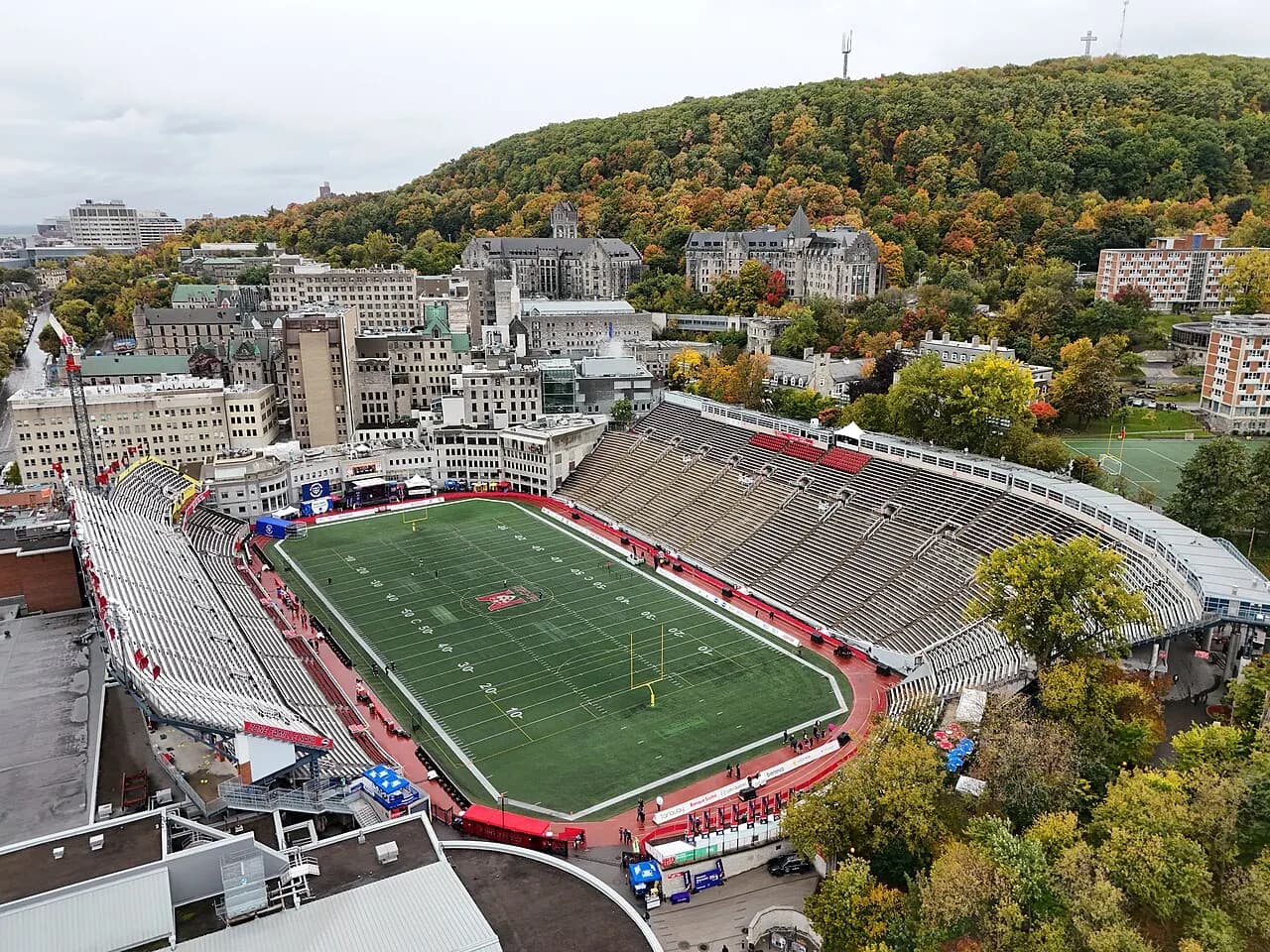 Percival Molson Memorial Stadium in Montreal, Quebec, Canada