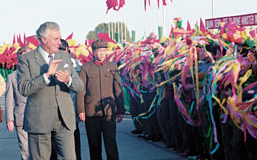 Gough Whitlam during his visit to China in 1973.