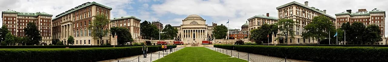 Panorama of Columbia University in New York City