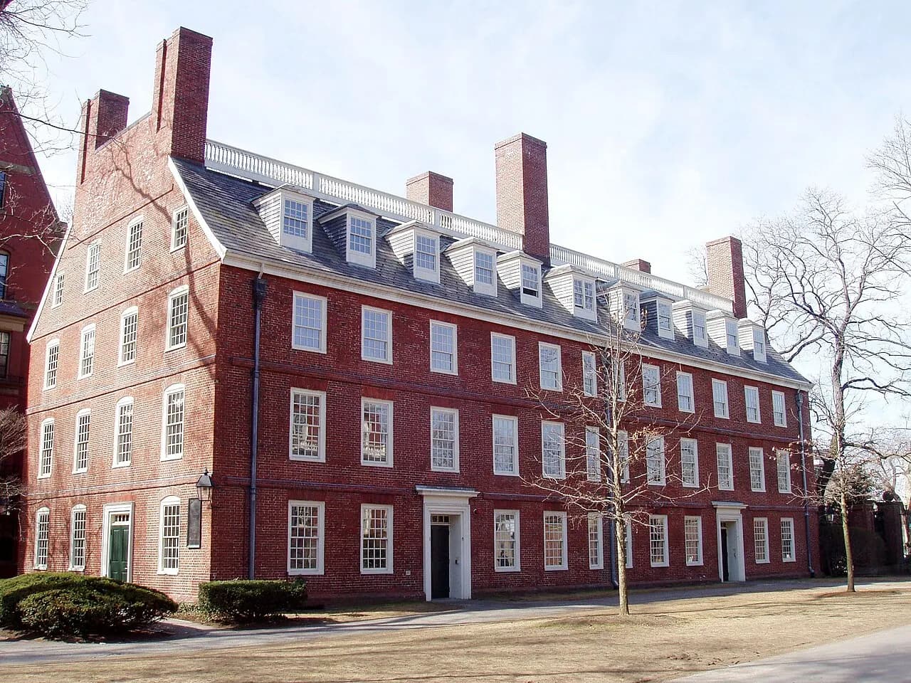 Massachusetts Hall, Harvard University, Cambridge, Massachusetts, USA.