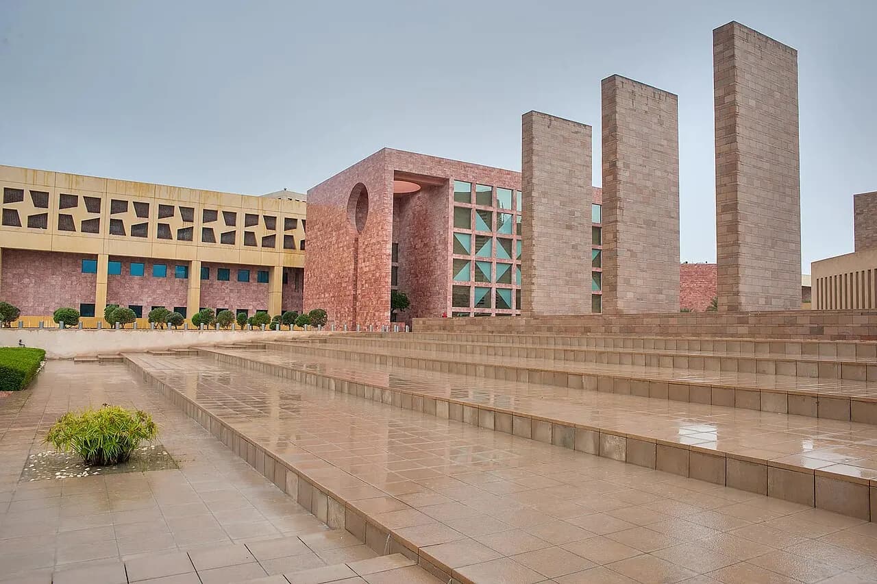 A view of Carnegie Mellon University's Qatar campus in Education City, Al Rayyan.