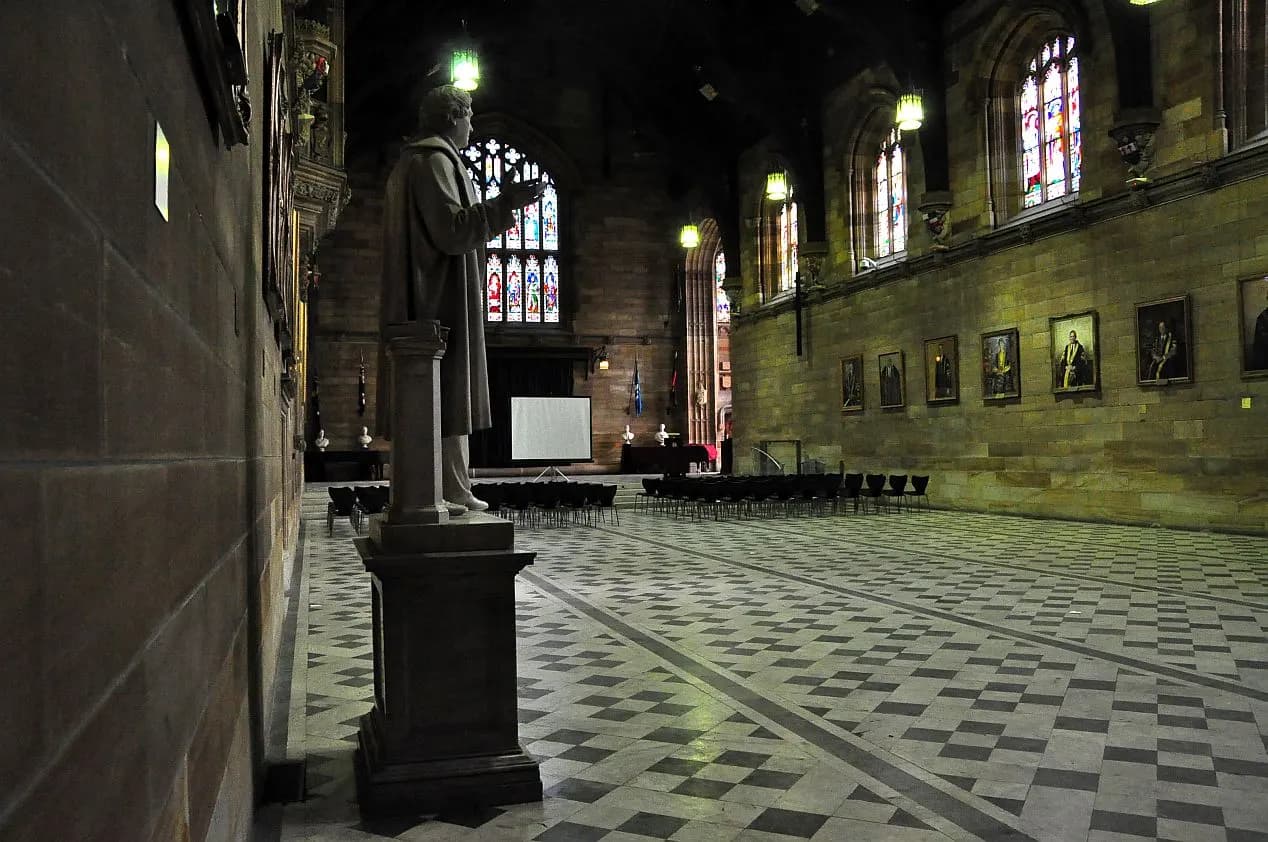Inside the Great Hall, Designed by Edmund Blacket, built between 1854 and 1862, and officially opened on 18 July 1859. sydney.edu.au/senate/Quadrangle_places_of
