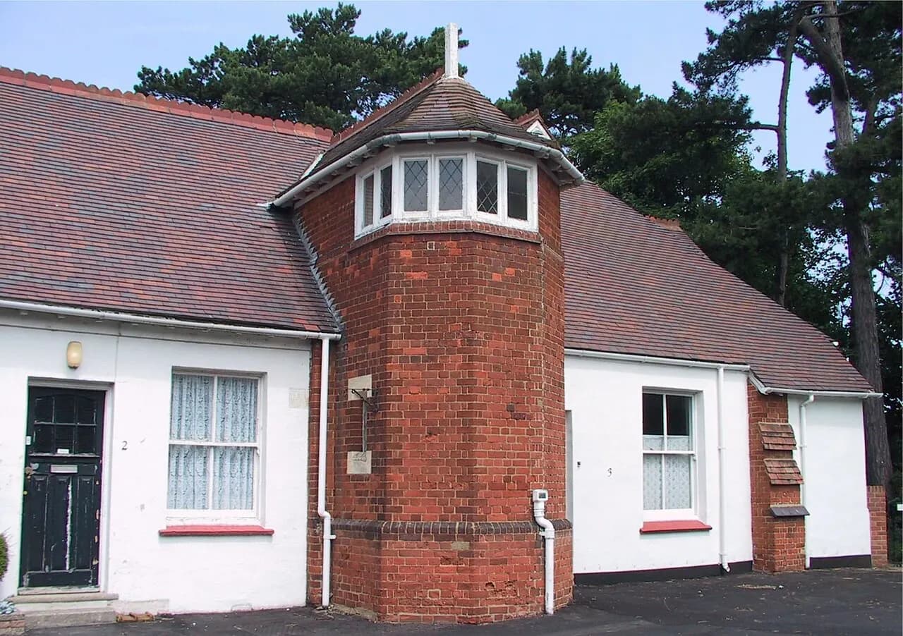 Two "cottages" at Bletchley Park, converted from its former use as a tack and feed house.