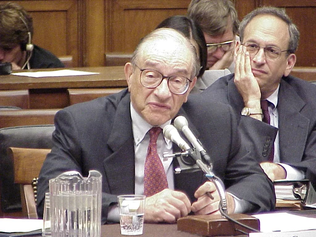 The honourable Mr. Alan Greenspan testifies before the House Financial Services Committee.