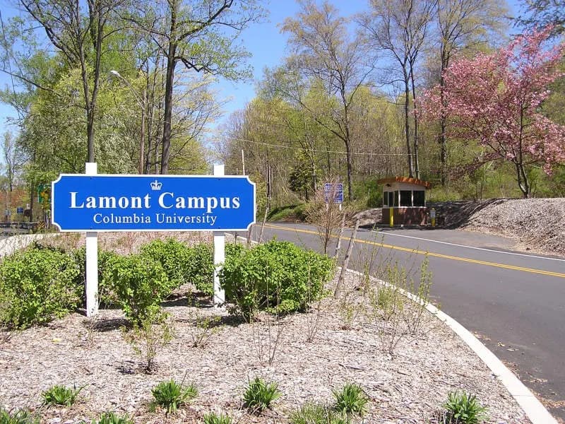 Entrance to Columbia University's Lamont Campus on Rt. 9W in Palisades, N.Y.