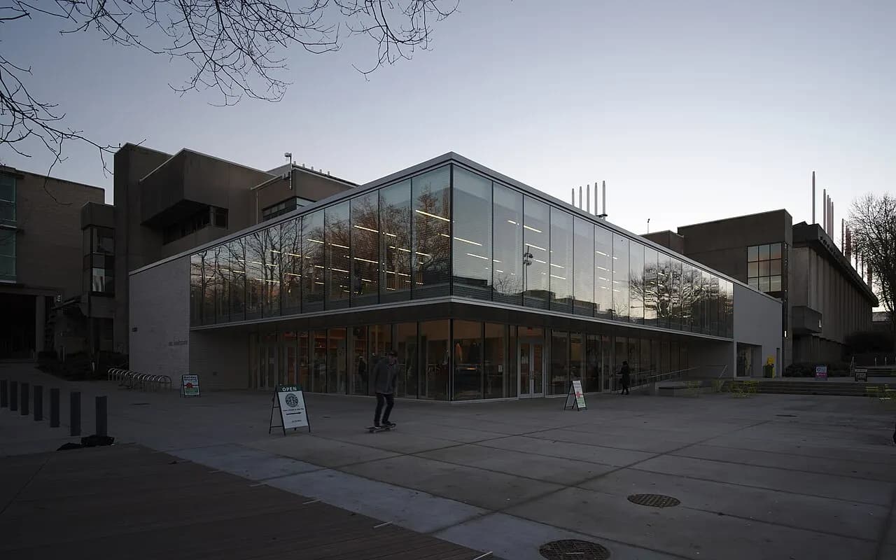 The Bookstore at the University of British Columbia in Vancouver, British Columbia, Canada was renovated an expanded in 2014.