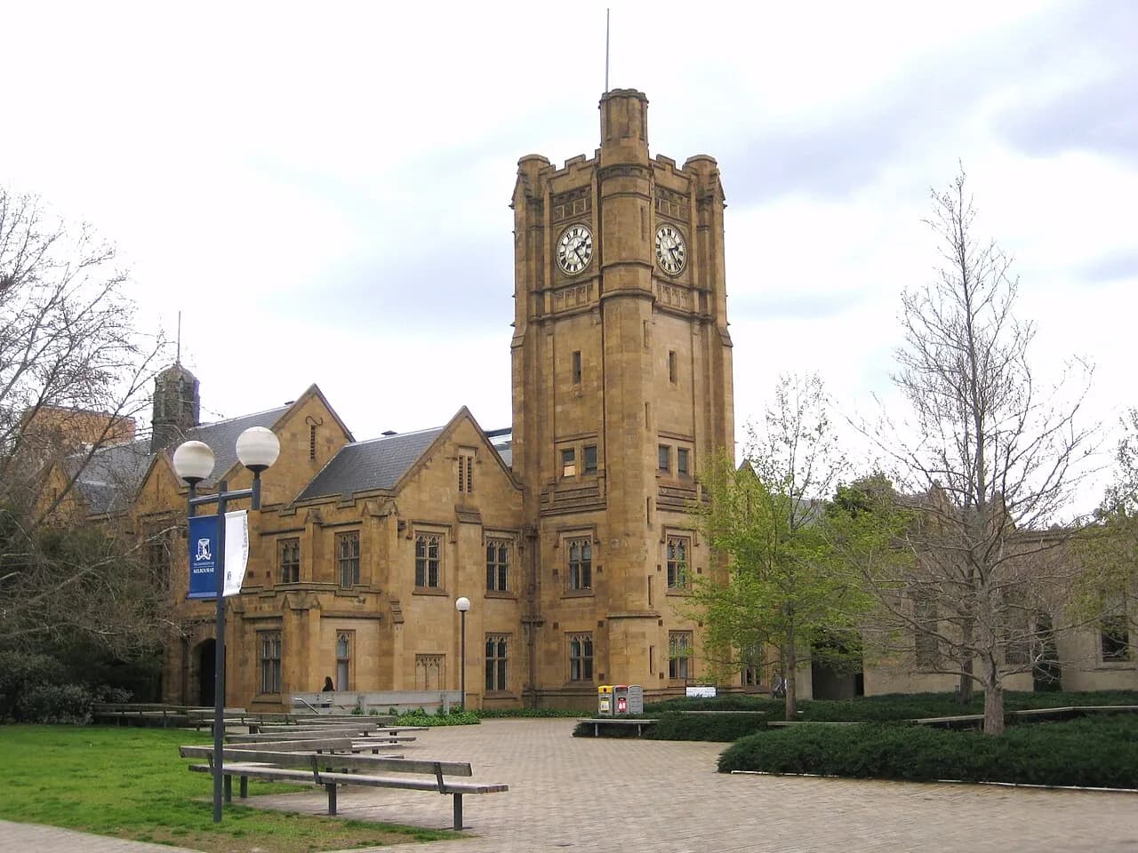Old Arts Building (1919-1924) in Parkville Campus of University of Melbourne.