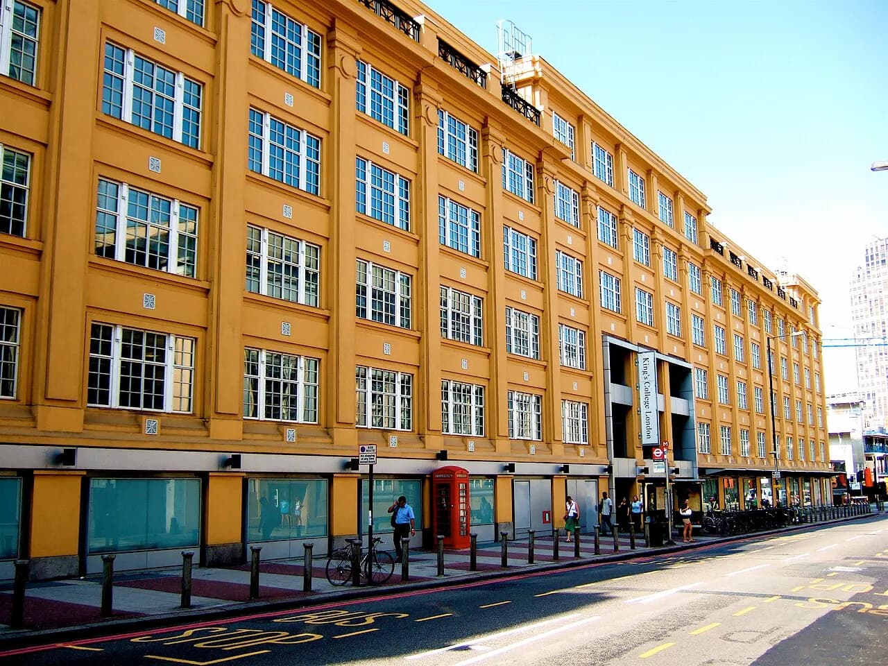 The Franklin-Wilkins Building, Waterloo Campus, King's College London, located in Stamford Street.