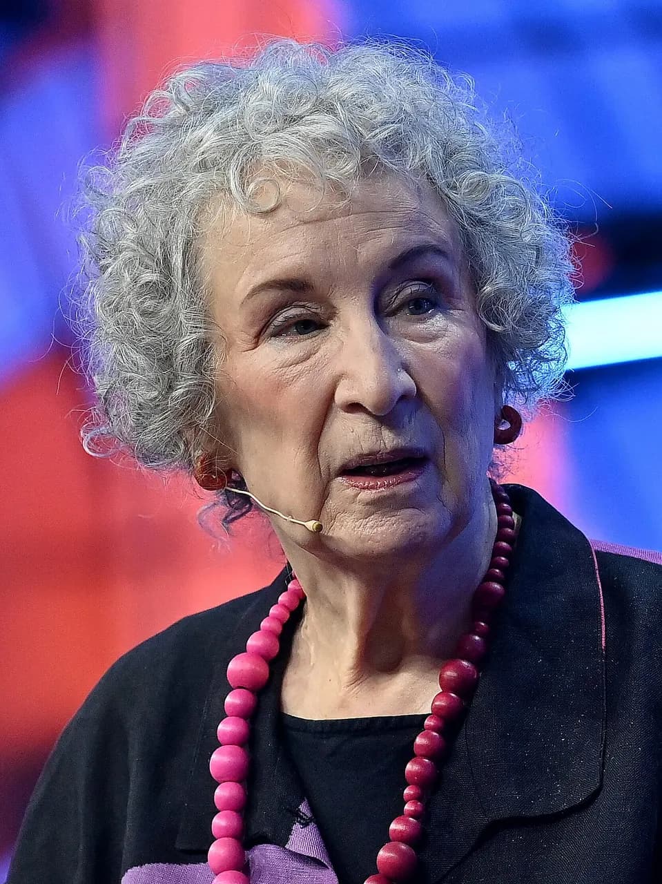 20 June 2022; Margaret Atwood, Author, during the opening night of Collision 2022 at Enercare Centre in Toronto, Canada. Photo by Piaras Ó Mídheach/Collision vi