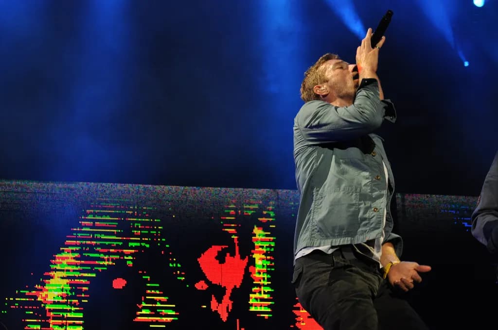 Chris Martin of Coldplay @ Music Midtown (Piedmont Park) in Atlanta, GA on September 24, 2011.